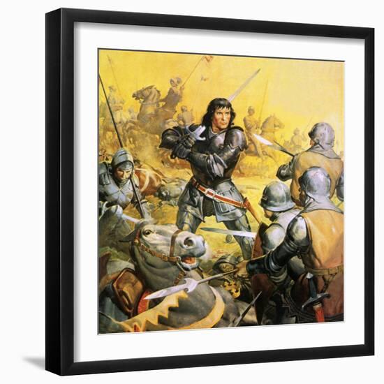 King Richard Iii in Battle-McConnell-Framed Giclee Print