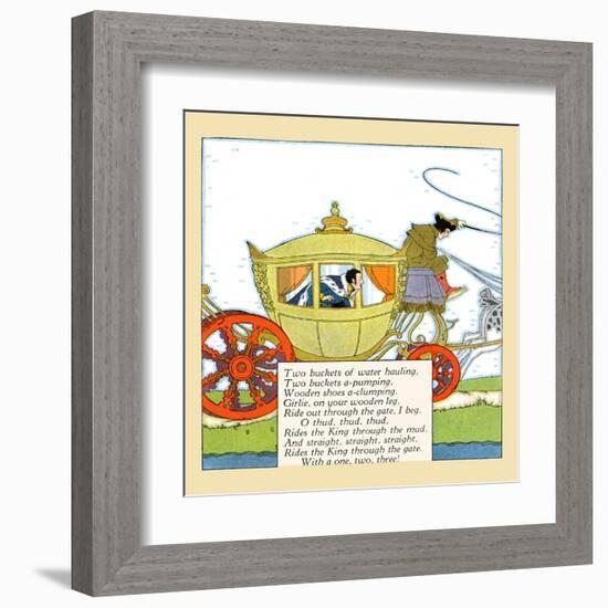 King Rides In The Mud-Maud & Miska Petersham-Framed Art Print