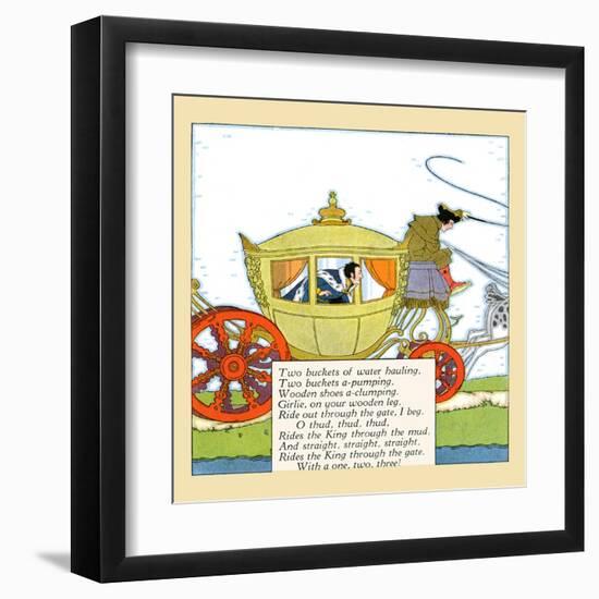 King Rides In The Mud-Maud & Miska Petersham-Framed Art Print