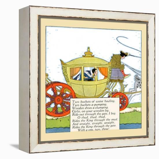 King Rides In The Mud-Maud & Miska Petersham-Framed Stretched Canvas