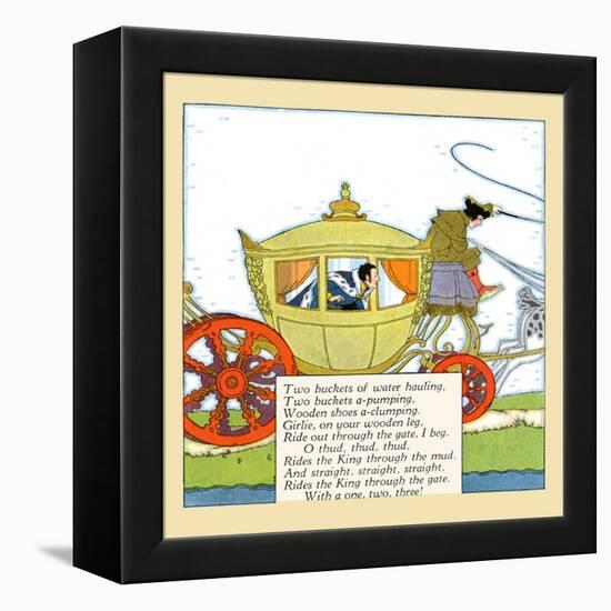 King Rides In The Mud-Maud & Miska Petersham-Framed Stretched Canvas