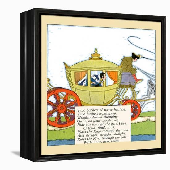 King Rides In The Mud-Maud & Miska Petersham-Framed Stretched Canvas