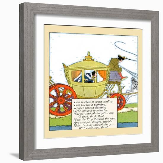 King Rides In The Mud-Maud & Miska Petersham-Framed Art Print