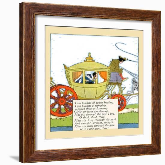 King Rides In The Mud-Maud & Miska Petersham-Framed Art Print