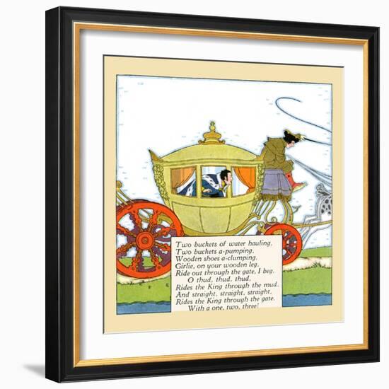 King Rides In The Mud-Maud & Miska Petersham-Framed Art Print