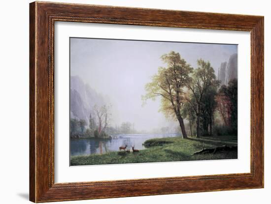 King River Canyon, California-Albert Bierstadt-Framed Art Print