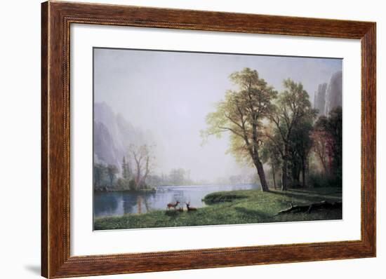 King River Canyon, California-Albert Bierstadt-Framed Art Print