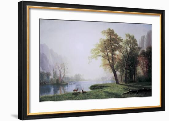 King River Canyon, California-Albert Bierstadt-Framed Art Print