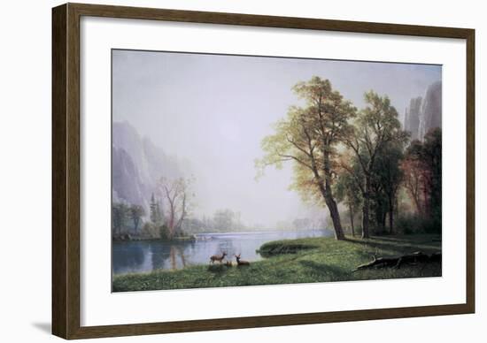 King River Canyon, California-Albert Bierstadt-Framed Art Print