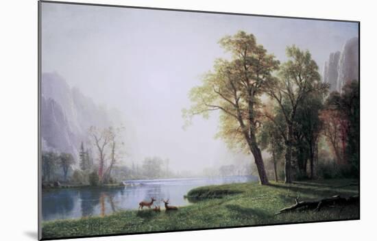 King River Canyon, California-Albert Bierstadt-Mounted Art Print