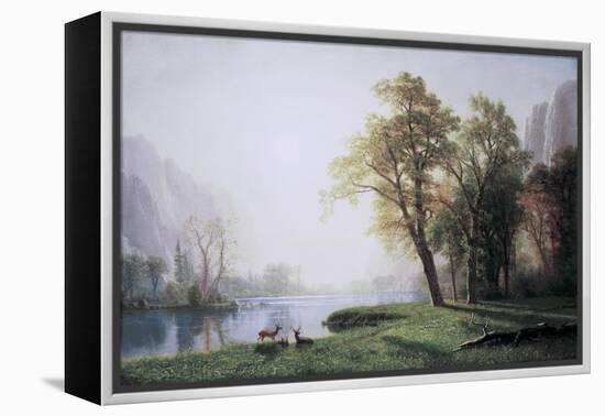 King River Canyon, California-Albert Bierstadt-Framed Stretched Canvas