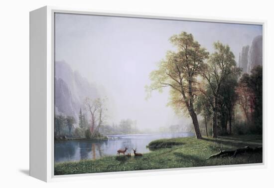 King River Canyon, California-Albert Bierstadt-Framed Stretched Canvas