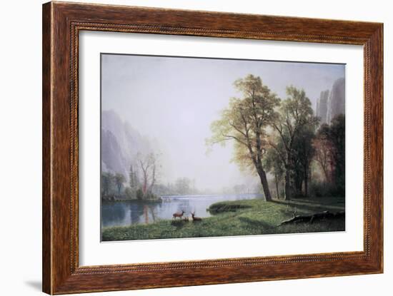 King River Canyon, California-Albert Bierstadt-Framed Art Print