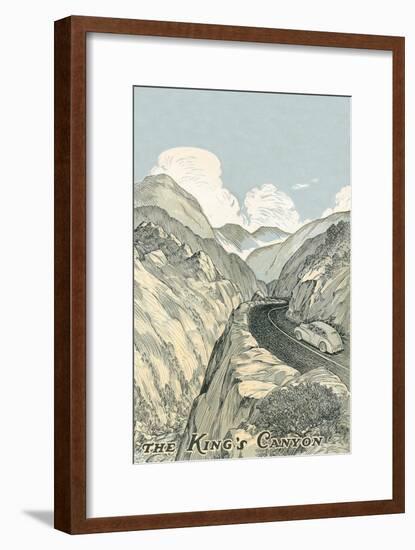 King's Canyon Poster-null-Framed Art Print