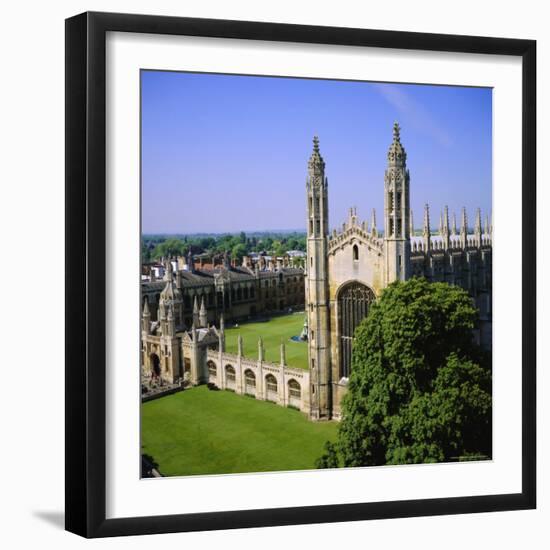 King's College Chapel, Cambridge, Cambridgeshire, England, UK-Roy Rainford-Framed Photographic Print