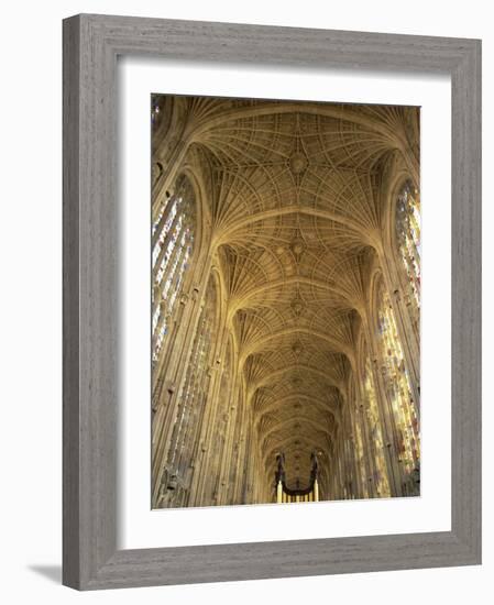 King's College Chapel, Cambridge, Cambridgeshire, England-Steve Vidler-Framed Photographic Print