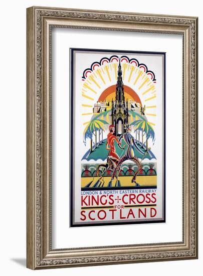 King's Cross for Scotland, LNER, c.1923-1947-null-Framed Art Print