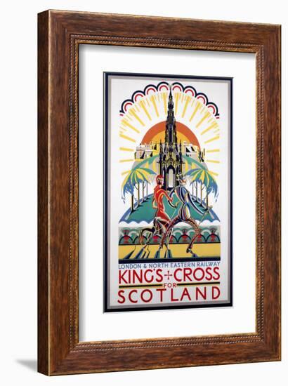 King's Cross for Scotland, LNER, c.1923-1947-null-Framed Art Print