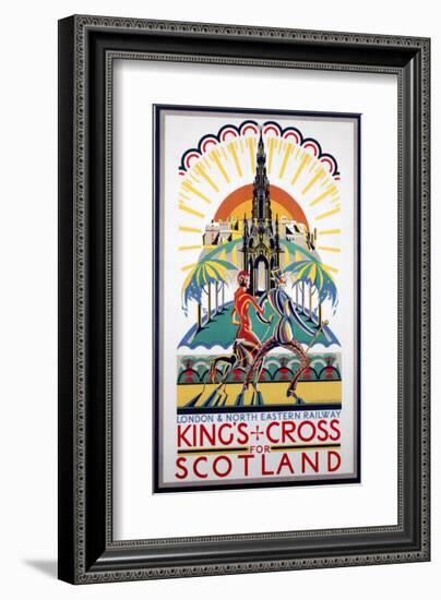 King's Cross for Scotland, LNER, c.1923-1947-null-Framed Art Print