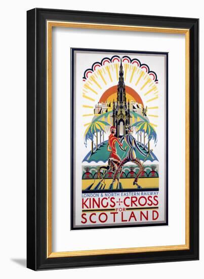 King's Cross for Scotland, LNER, c.1923-1947-null-Framed Art Print