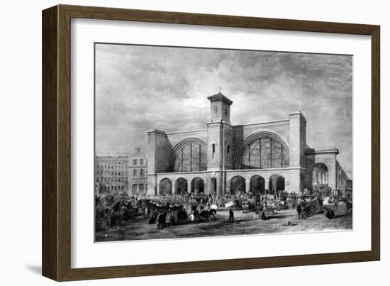 King's Cross Station, C.1852-English School-Framed Giclee Print