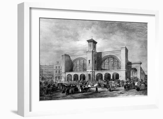 King's Cross Station, C.1852-English School-Framed Giclee Print