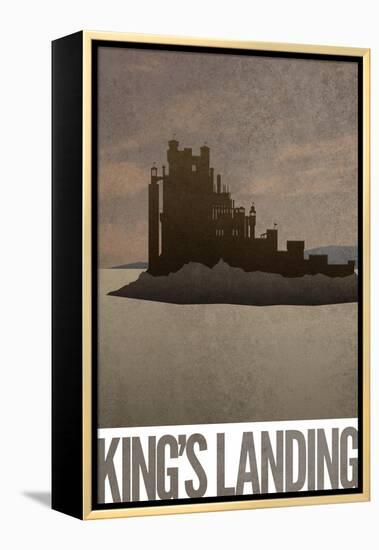 King's Landing Retro Travel-null-Framed Stretched Canvas