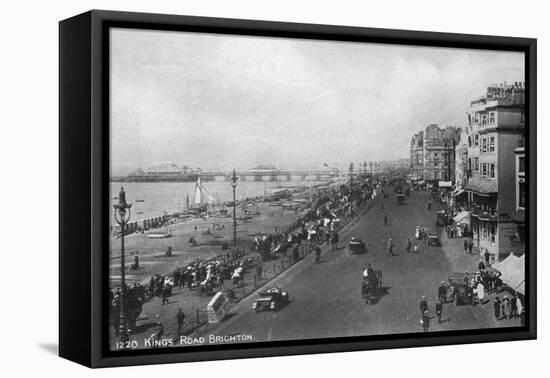 King's Road, Brighton, East Sussex, Early 20th Century-null-Framed Premier Image Canvas