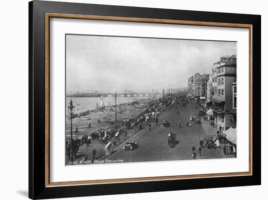 King's Road, Brighton, East Sussex, Early 20th Century-null-Framed Giclee Print