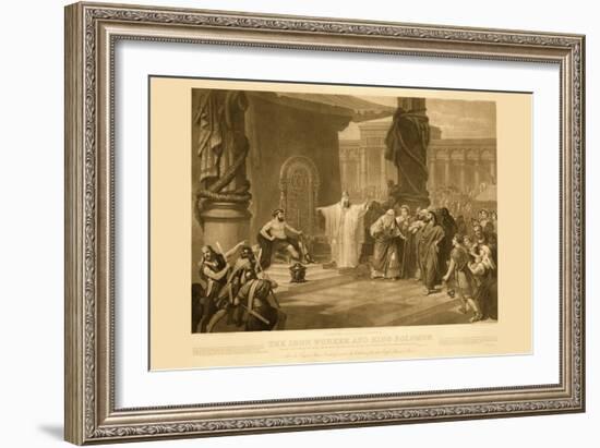 King Solomon and The Iron Workers-null-Framed Art Print