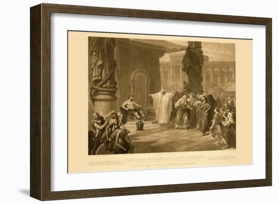 King Solomon and The Iron Workers-null-Framed Art Print