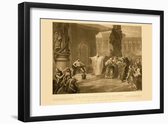 King Solomon and The Iron Workers-null-Framed Art Print