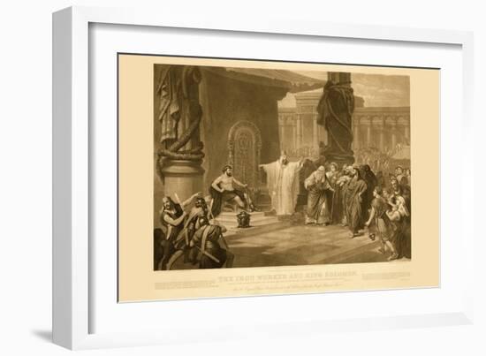 King Solomon and The Iron Workers-null-Framed Art Print