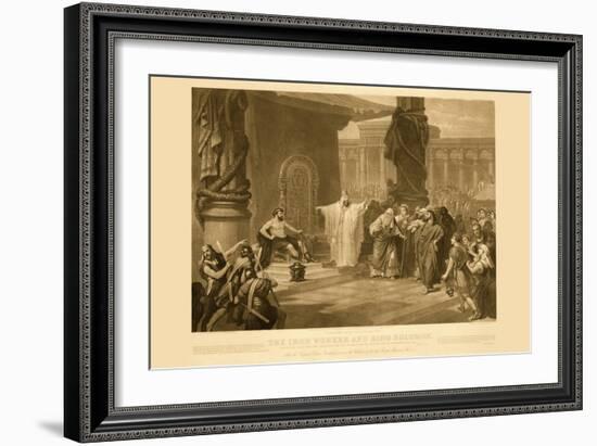 King Solomon and The Iron Workers-null-Framed Premium Giclee Print