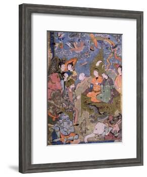 King Solomon and the Queen of Sheba, after an Original Miniature-null-Framed Giclee Print