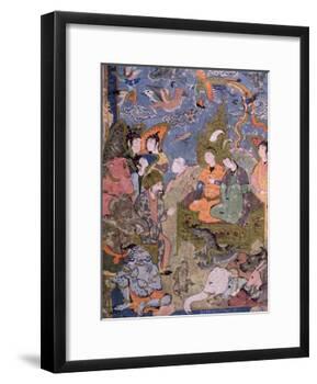 King Solomon and the Queen of Sheba, after an Original Miniature-null-Framed Giclee Print