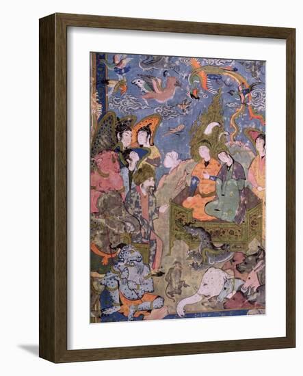 King Solomon and the Queen of Sheba, after an Original Miniature-null-Framed Giclee Print