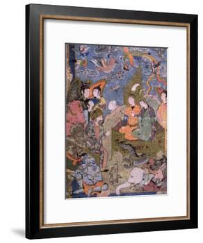 King Solomon and the Queen of Sheba, after an Original Miniature-null-Framed Giclee Print
