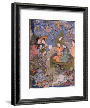 King Solomon and the Queen of Sheba, after an Original Miniature-null-Framed Giclee Print
