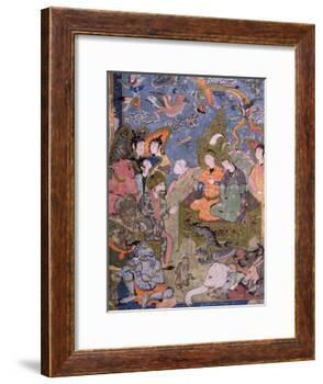 King Solomon and the Queen of Sheba, after an Original Miniature-null-Framed Giclee Print