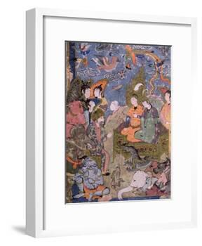 King Solomon and the Queen of Sheba, after an Original Miniature-null-Framed Giclee Print