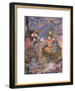 King Solomon and the Queen of Sheba, after an Original Miniature-null-Framed Giclee Print