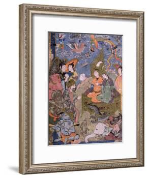 King Solomon and the Queen of Sheba, after an Original Miniature-null-Framed Giclee Print