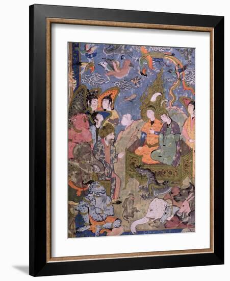 King Solomon and the Queen of Sheba, after an Original Miniature-null-Framed Giclee Print