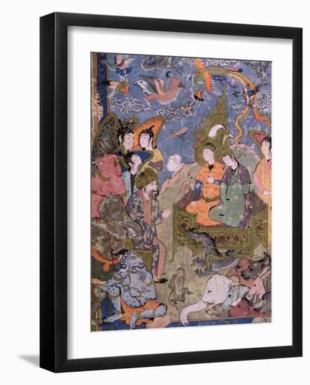 King Solomon and the Queen of Sheba, after an Original Miniature-null-Framed Giclee Print