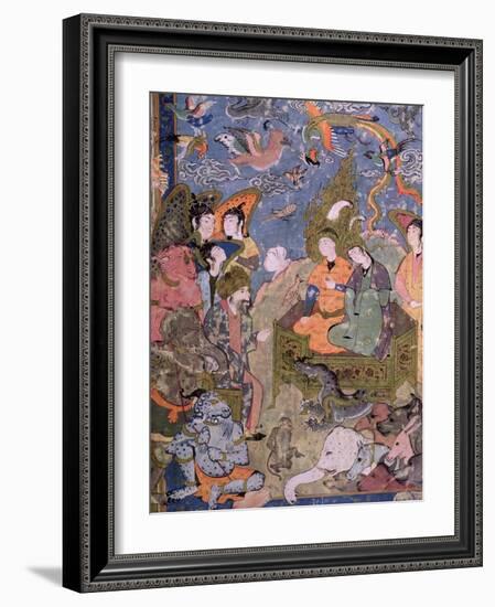 King Solomon and the Queen of Sheba, after an Original Miniature-null-Framed Giclee Print