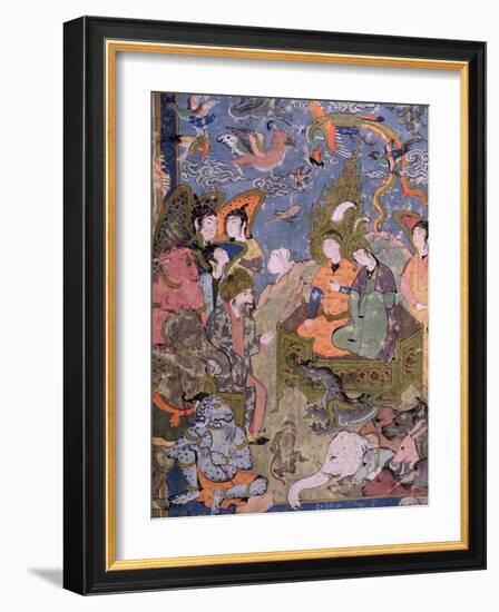 King Solomon and the Queen of Sheba, after an Original Miniature-null-Framed Giclee Print