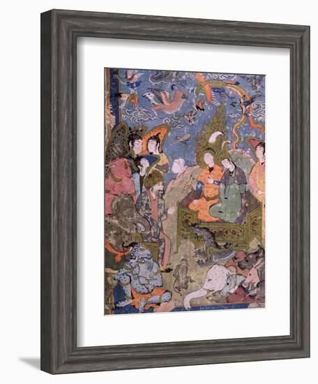 King Solomon and the Queen of Sheba, after an Original Miniature-null-Framed Giclee Print