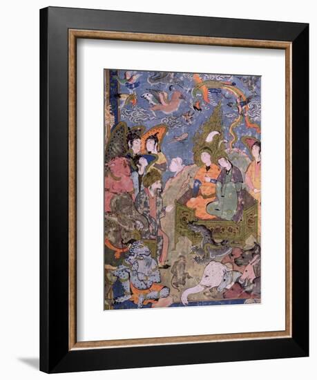 King Solomon and the Queen of Sheba, after an Original Miniature-null-Framed Giclee Print