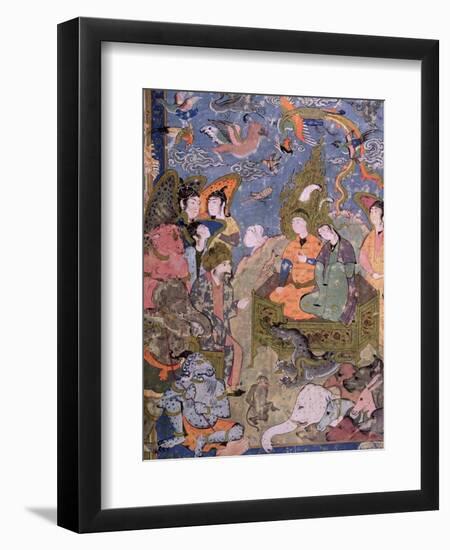 King Solomon and the Queen of Sheba, after an Original Miniature-null-Framed Giclee Print